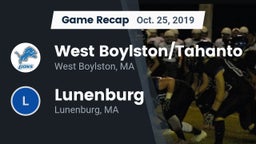 Recap: West Boylston/Tahanto  vs. Lunenburg  2019