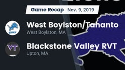 Recap: West Boylston/Tahanto  vs. Blackstone Valley RVT  2019