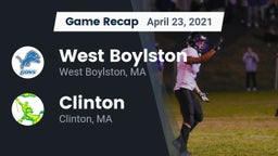 Recap: West Boylston  vs. Clinton  2021