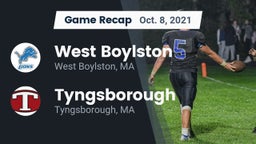 Recap: West Boylston  vs. Tyngsborough  2021