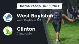 Recap: West Boylston  vs. Clinton  2021