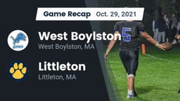 Recap: West Boylston  vs. Littleton  2021