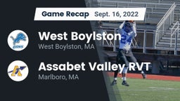 Recap: West Boylston  vs. Assabet Valley RVT  2022