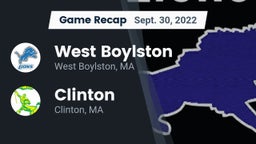 Recap: West Boylston  vs. Clinton  2022