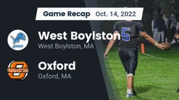 Recap: West Boylston  vs. Oxford  2022