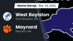 Recap: West Boylston  vs. Maynard  2022