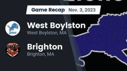 Recap: West Boylston  vs. Brighton  2023