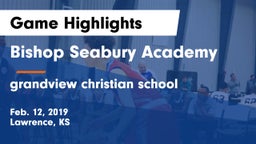 Bishop Seabury Academy  vs grandview christian school Game Highlights - Feb. 12, 2019