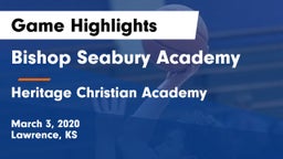 Bishop Seabury Academy  vs Heritage Christian Academy Game Highlights - March 3, 2020