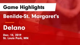 Benilde-St. Margaret's  vs Delano  Game Highlights - Dec. 14, 2019