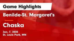 Benilde-St. Margaret's  vs Chaska  Game Highlights - Jan. 7, 2020