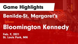 Benilde-St. Margaret's  vs Bloomington Kennedy  Game Highlights - Feb. 9, 2021