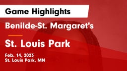 Benilde-St. Margaret's  vs St. Louis Park  Game Highlights - Feb. 14, 2023