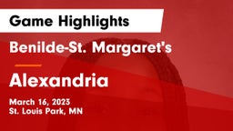 Benilde-St. Margaret's  vs Alexandria  Game Highlights - March 16, 2023