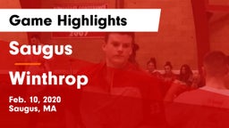 Saugus  vs Winthrop   Game Highlights - Feb. 10, 2020