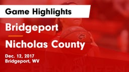 Bridgeport  vs Nicholas County Game Highlights - Dec. 12, 2017