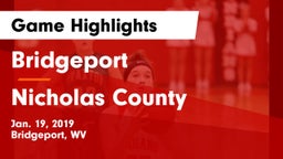 Bridgeport  vs Nicholas County Game Highlights - Jan. 19, 2019