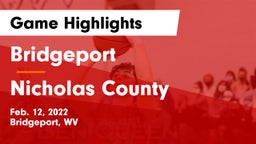 Bridgeport  vs Nicholas County  Game Highlights - Feb. 12, 2022