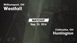 Matchup: Westfall  vs. Huntington  2016