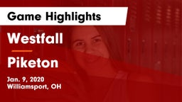 Westfall  vs Piketon  Game Highlights - Jan. 9, 2020