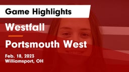 Westfall  vs Portsmouth West  Game Highlights - Feb. 18, 2023