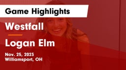 Westfall  vs Logan Elm  Game Highlights - Nov. 25, 2023