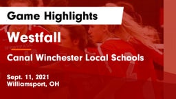 Westfall  vs Canal Winchester Local Schools Game Highlights - Sept. 11, 2021