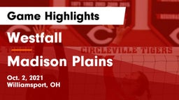 Westfall  vs Madison Plains  Game Highlights - Oct. 2, 2021