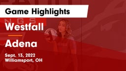 Westfall  vs Adena  Game Highlights - Sept. 13, 2022