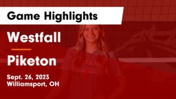 Westfall  vs Piketon  Game Highlights - Sept. 26, 2023