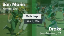Matchup: San Marin High vs. Drake  2016