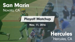 Matchup: San Marin High vs. Hercules  2016