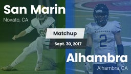 Matchup: San Marin High vs. Alhambra  2017