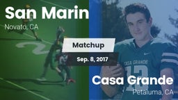 Matchup: San Marin High vs. Casa Grande  2017