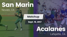 Matchup: San Marin High vs. Acalanes  2017