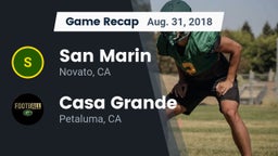 Recap: San Marin  vs. Casa Grande  2018