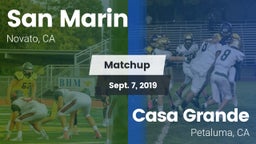 Matchup: San Marin High vs. Casa Grande  2019