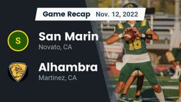Recap: San Marin  vs. Alhambra  2022