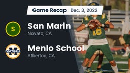 Recap: San Marin  vs. Menlo School 2022