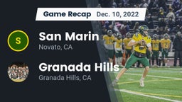 Recap: San Marin  vs. Granada Hills  2022