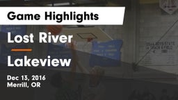 Lost River  vs Lakeview  Game Highlights - Dec 13, 2016