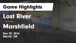 Lost River  vs Marshfield  Game Highlights - Dec 29, 2016