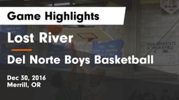 Lost River  vs Del Norte Boys Basketball Game Highlights - Dec 30, 2016