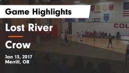 Lost River  vs Crow  Game Highlights - Jan 13, 2017