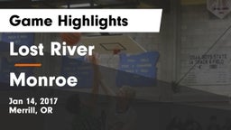 Lost River  vs Monroe  Game Highlights - Jan 14, 2017