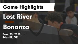 Lost River  vs Bonanza  Game Highlights - Jan. 23, 2018
