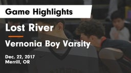 Lost River  vs Vernonia Boy Varsity  Game Highlights - Dec. 22, 2017