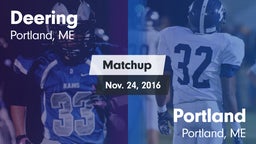 Matchup: Deering  vs. Portland  2016