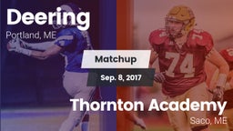 Matchup: Deering  vs. Thornton Academy 2017