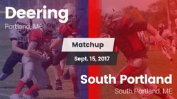 Matchup: Deering  vs. South Portland  2017